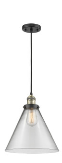 Franklin Restoration LED Mini Pendant in Black Antique Brass (405|201CBABG42LLED)