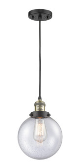 Franklin Restoration LED Mini Pendant in Black Antique Brass (405|201CBABG2048LED)