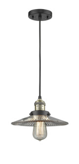 Franklin Restoration One Light Mini Pendant in Black Antique Brass (405|201CBABG2)