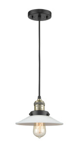 Franklin Restoration LED Mini Pendant in Black Antique Brass (405|201CBABG1LED)