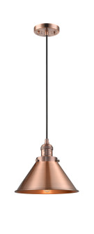 Franklin Restoration LED Mini Pendant in Antique Copper (405|201CACM10ACLED)