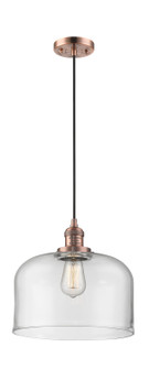 Franklin Restoration LED Mini Pendant in Antique Copper (405|201CACG72LLED)