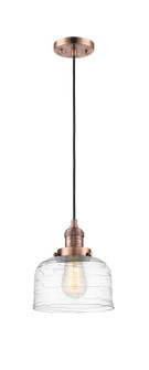 Franklin Restoration LED Mini Pendant in Antique Copper (405|201CACG713LED)