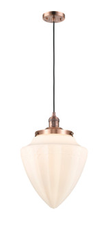 Franklin Restoration One Light Mini Pendant in Antique Copper (405|201CACG66112)