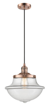 Franklin Restoration LED Mini Pendant in Antique Copper (405|201CACG542LED)
