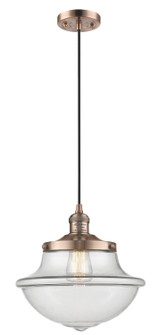 Franklin Restoration One Light Mini Pendant in Antique Copper (405|201CACG542)