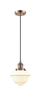Franklin Restoration One Light Mini Pendant in Antique Copper (405|201CACG531)