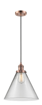 Franklin Restoration LED Mini Pendant in Antique Copper (405|201CACG42LLED)