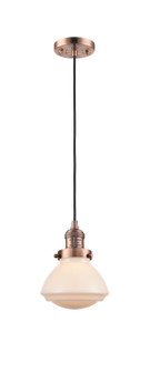 Franklin Restoration One Light Mini Pendant in Antique Copper (405|201CACG321)