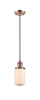 Franklin Restoration One Light Mini Pendant in Antique Copper (405|201CACG311)