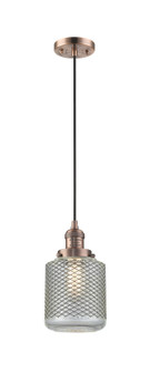 Franklin Restoration One Light Mini Pendant in Antique Copper (405|201CACG262)