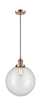 Franklin Restoration One Light Mini Pendant in Antique Copper (405|201CACG20212)