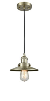 Franklin Restoration One Light Mini Pendant in Antique Brass (405|201CABM4)
