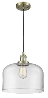 Franklin Restoration One Light Mini Pendant in Antique Brass (405|201CABG72L)