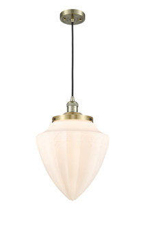 Franklin Restoration One Light Mini Pendant in Antique Brass (405|201CABG66112)