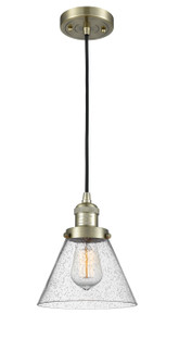 Franklin Restoration LED Mini Pendant in Antique Brass (405|201CABG44LED)