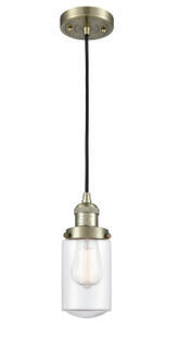 Franklin Restoration One Light Mini Pendant in Antique Brass (405|201CABG312)