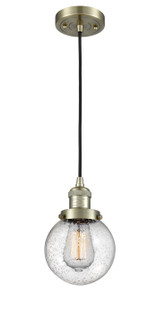 Franklin Restoration One Light Mini Pendant in Antique Brass (405|201CABG2046)