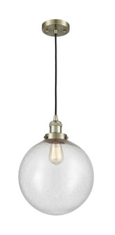 Franklin Restoration LED Mini Pendant in Antique Brass (405|201CABG20412LED)