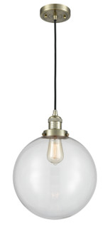 Franklin Restoration One Light Mini Pendant in Antique Brass (405|201CABG20212)
