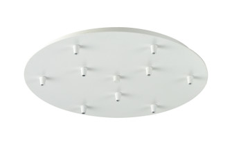 Custom Cord Nine Light Multi Port Canopy in White (405|119W)