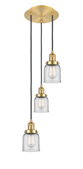 Franklin Restoration Three Light Pendant in Satin Gold (405|113F3PSGG52)