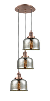 Franklin Restoration Three Light Pendant in Antique Copper (405|113F3PACG78)