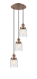 Franklin Restoration Three Light Pendant in Antique Copper (405|113F3PACG513)