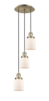 Franklin Restoration Three Light Pendant in Antique Brass (405|113F3PABG51)