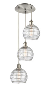 Ballston Three Light Pendant in Brushed Satin Nickel (405|113B3PSNG12138)