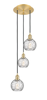 Ballston Three Light Pendant in Satin Gold (405|113B3PSGG12156)