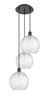 Ballston Three Light Pendant in Matte Black (405|113B3PBKG121510)