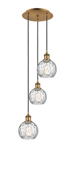 Ballston Three Light Pendant in Brushed Brass (405|113B3PBBG12156)