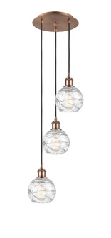 Ballston Three Light Pendant in Antique Copper (405|113B3PACG12136)