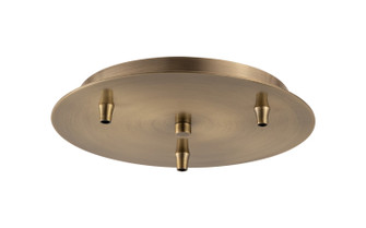 Custom Cord Three Light Multi Port Canopy in Antique Brass (405|113AB)