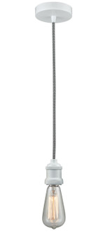 Edison One Light Mini Pendant in White (405|100W10BW1W)