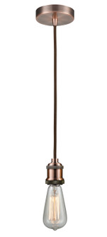 Edison One Light Mini Pendant in Antique Copper (405|100AC10BR1AC)