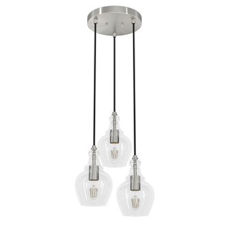 Maple Park Three Light Cluster in Brushed Nickel (47|19992)