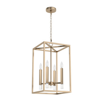 Sunjai Four Light Foyer Pendant in Alturas Gold (47|19988)