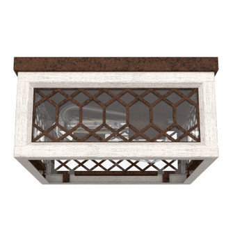 Chevron Two Light Flush Mount in Textured Rust (47|19970)