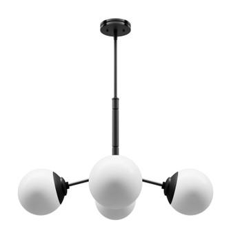 Hepburn Four Light Chandelier in Matte Black (47|19893)