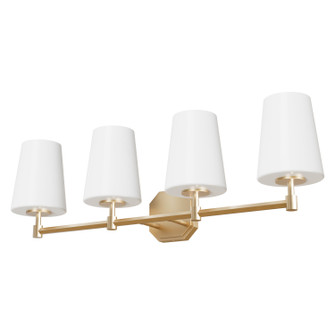 Nolita Four Light Bathroom Vanity in Alturas Gold (47|19884)