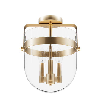 Karloff Three Light Flush Mount in Alturas Gold (47|19837)