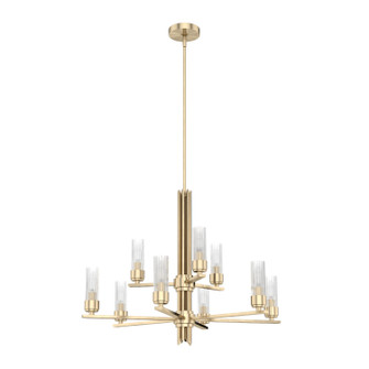 Gatz Nine Light Chandelier in Alturas Gold (47|19787)