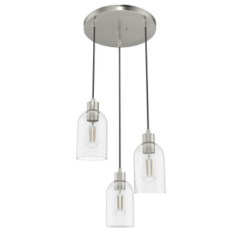 Lochemeade Three Light Pendant in Brushed Nickel (47|19718)