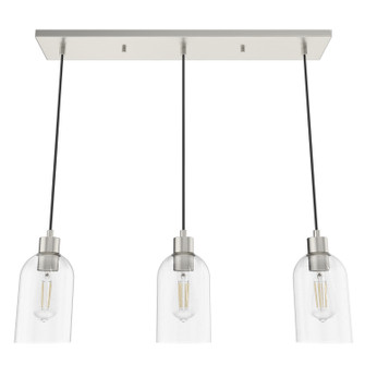 Lochemeade Three Light Linear Cluster in Brushed Nickel (47|19716)