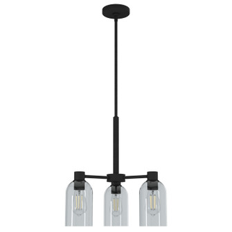 Lochemeade Three Light Chandelier in Natural Black Iron (47|19707)