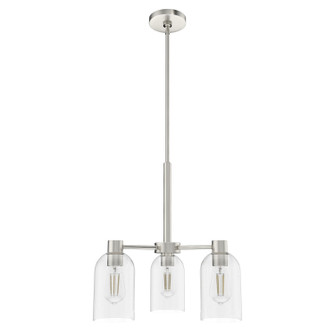 Lochemeade Three Light Chandelier in Brushed Nickel (47|19706)