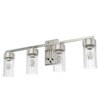 Gatz Four Light Bathroom Vanity in Brushed Nickel (47|19687)