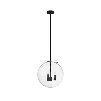 Sacha Three Light Pendant in Natural Black Iron (47|19658)